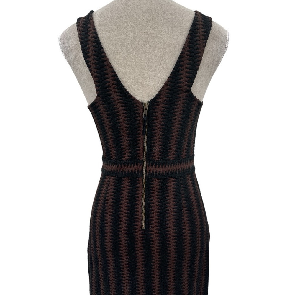 Anthropologie Maeve Meridian Textured Knit Pencil Sheath Dress - Brown - Small - Picture 9 of 12